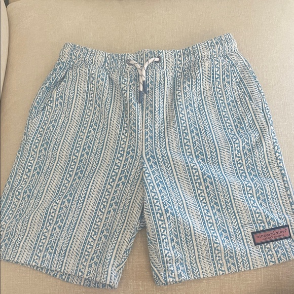 Vineyard Vines Other - Vineyard Vines Blue & White Striped Pattern Kids Shorts